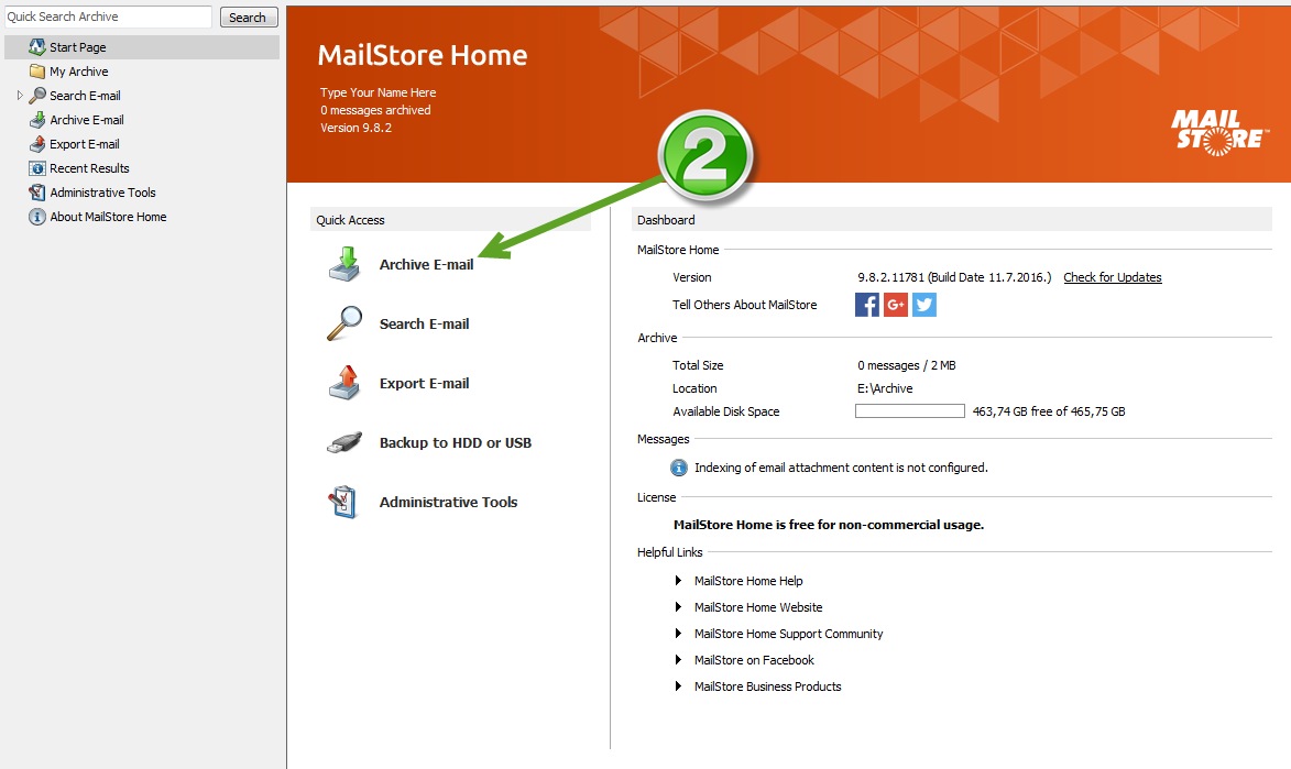 MailStore Home - Kako jednostavno pohraniti kopije mailova na računalo11112